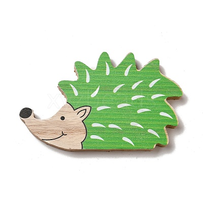 Autumn Single Face Printed Wood Cabochons WOOD-I010-01G-1