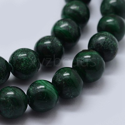 Natural Malachite Beads Strands G-F571-27B2-4mm-1