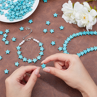 Synthetic Howlite Bead Strands G-AR0003-51-1