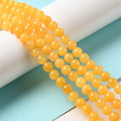 Natural Mashan Jade Beads Strands DJAD-6D-07-1