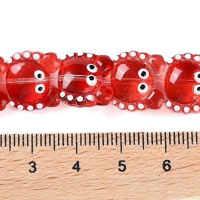 Transparent Glass Beads Strands LAMP-L078-010B-1