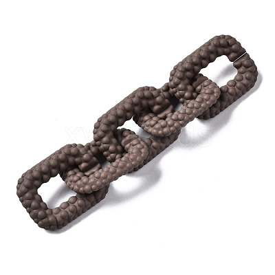 Spray Painted CCB Plastic Linking Rings CCB-Q091-009C-1