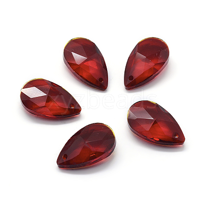Faceted Glass Pendants X-GLAA-F069-L-A03-1