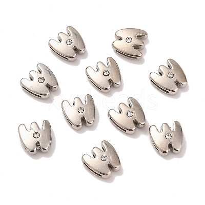 Letter Slider Beads for Watch Band Bracelet Making LS-ALRI-O012-W-NR-1