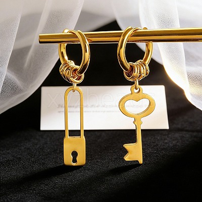 304 Stainless Steel Hoop Earrings WG12ED6-01-1