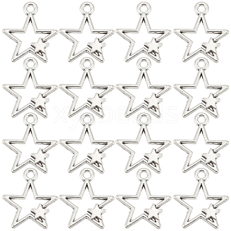 70Pcs Tibetan Style Alloy Pendants TIBEP-SC0003-13-1