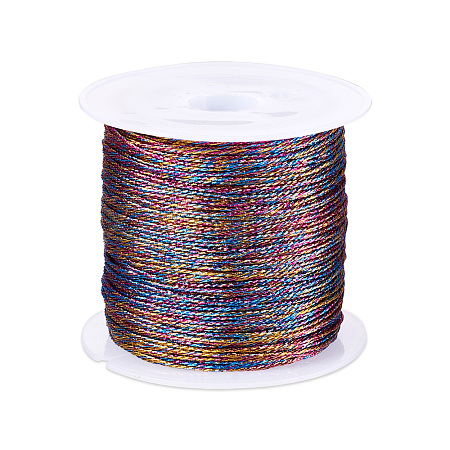 9-Ply Metallic Polyester Embroidery Floss WCOR-TAC0001-01B-1