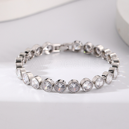 Classic Women's Bracelet with Zirconia GP9411-1