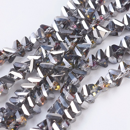 Electroplate Glass Beads Strands EGLA-J145-6mm-HP01-1