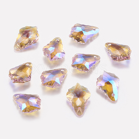 Faceted Glass Rhinestone Charms RGLA-F052-223PS-1