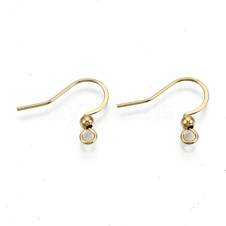 304 Stainless Steel French Earring Hooks X-STAS-S111-004G-NR-1