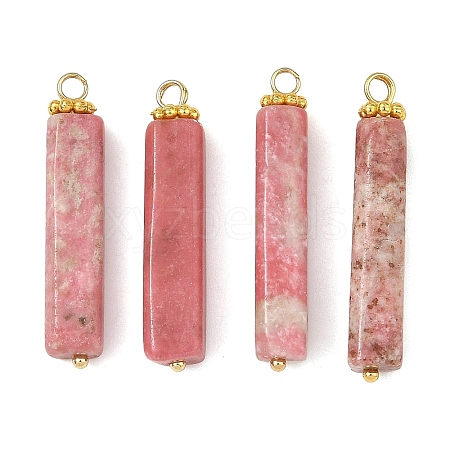 Natural Thulite Pendants PALLOY-JF06045-1