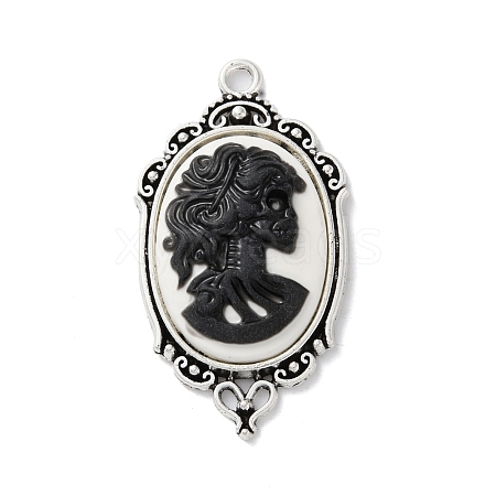 Tibetan Style Alloy Pendants X-TIBE-B002-04AS-01-1