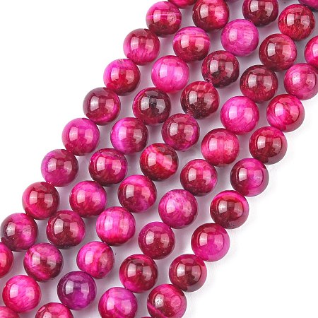 Natural Rose Tiger Eye Beads Strands LS-G-G099-8mm-3-1