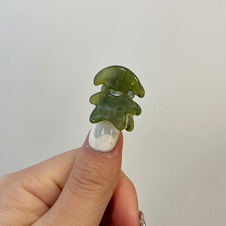 Mushroom Acetate Claw Hair Clips PW-WGBAE2C-02-1