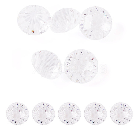 Cubic Zirconia Caqbochons ZIRC-TA0001-31-1