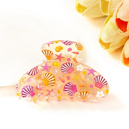 Transparent PVC Claw Hair Clips PW-WGF0C26-03-1