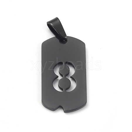 Ion Plating(IP) 304 Stainless Steel Pendants STAS-O127-E08-1