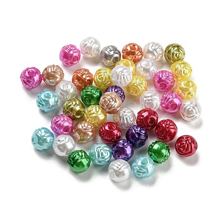 Baking Painted ABS Plastic Beads KY-C017-07-1