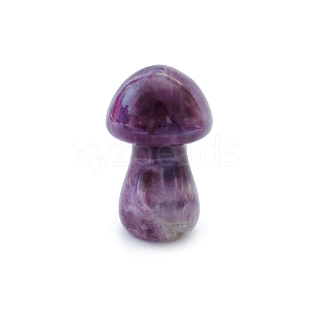 Natural Amethyst Healing Mushroom Figurines PW-WG61562-15-1