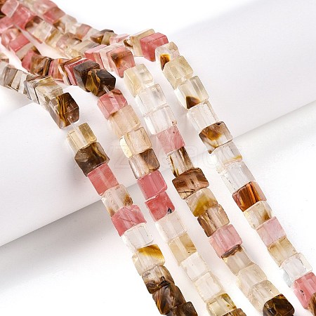 Tigerskin Glass Beads Strands G-T139-6x6-11A-1