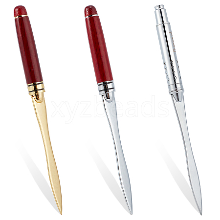 CRASPIRE 3Pcs 3 Style Stainless Steel Portable Office knife TOOL-CP0001-30-1