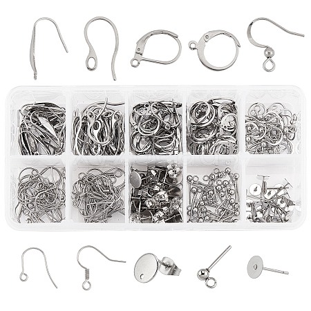 304 Stainless Steel Earring Findings STAS-UN0019-29P-1