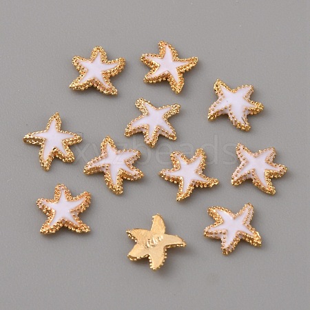 Alloy Enamel Cabochons MRMJ-WH0064-45B-1