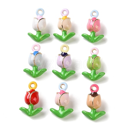 Alloy Enamel Pendants AL-CBAEAA8-01-1