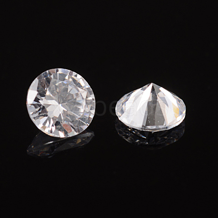 Cubic Zirconia Cabochons ZIRC-M002-4mm-007-1