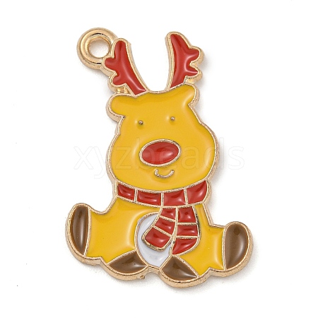 Christmas Theme Alloy Enamel Pendants ENAM-Z019-01E-1