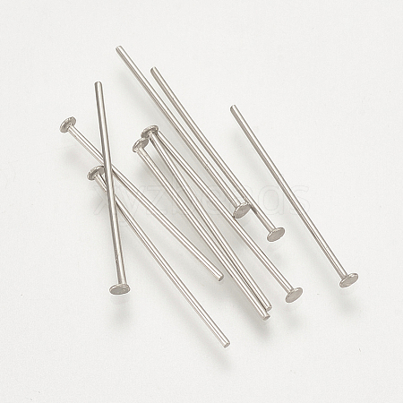Tarnish Resistant 304 Stainless Steel Flat Head Pins LS-STAS-S076-75-20mm-1