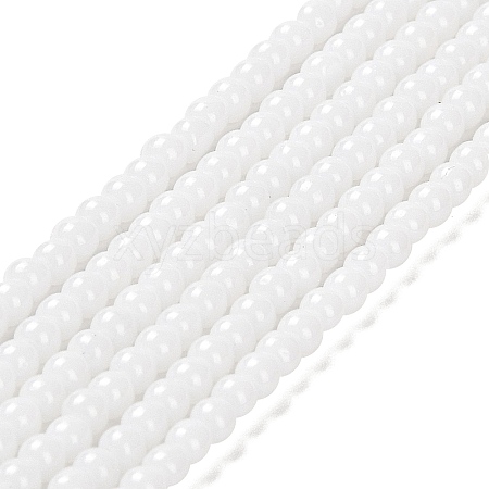 Imitation Jade Glass Beads Strands X-GLAA-K062-A01-09-1