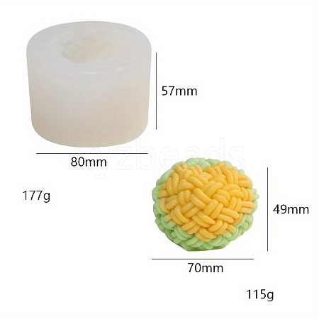 DIY Yarn Shape Food Grade Candle Silicone Molds PW-WGE4F13-02-1