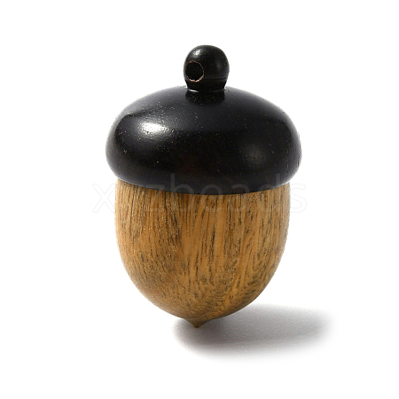 Wooden Acorn Box Jewelry Pendants WOOD-WH0027-33D-1