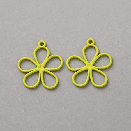Hollow Out Spray Painted Alloy Pendants FIND-WH20008-19A-1