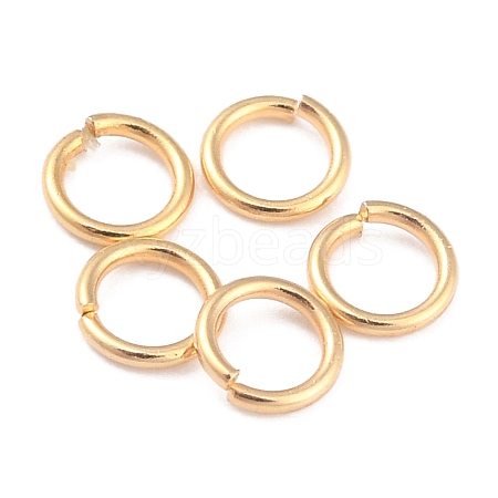 Rack Plating Brass Jump Rings X-KK-O139-18C-G-1