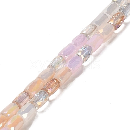 Electroplate Glass Beads Strands EGLA-D030-08I-1