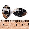 Transparent Resin and Walnut Wood Pendants RESI-T057-03A-4