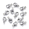 304 Stainless Steel Lobster Claw Clasps STAS-F182-01P-D-2