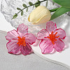 Flower Transparent Acrylic Stud Earrings FS-WGF3DA5-02-1