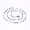 Tarnish Resistant 304 Stainless Steel Cable Chain Necklaces NJEW-P226-01P-06-1