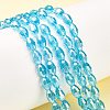 Electroplate Glass Beads Strands LS-GC6X9MMC20Y-AB-6