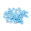 Flat Round Handmade Polymer Clay Beads LS-CLAY-R067-8.0mm-36-4