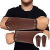 Imitation Leather Wrap Wide Cord Bracelet with Wax Strap AJEW-CL0003-72C-5
