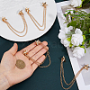 4Pcs Alloy Hanging Chain Brooch JEWB-FH0002-93G-3