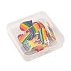 8Pcs 8 Style Rianbow Color Pride Flag Enamel Pins Set JEWB-YW0001-01-2