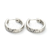 Brass Micro Pave Cubic Zirconia Huggie Hoop Earrings EJEW-A058-07P-1