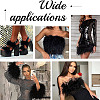Gorgecraft 2M Fashion Ostrich Feather Cloth Strand Costume Accessories FIND-GF0004-66A-5