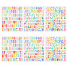 CRASPIRE 6 Sheets 3 Styles Paper Decorative Stickers DIY-CP0007-66-1